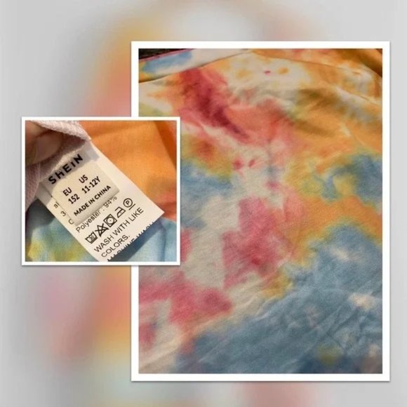 NWT Asymmetrical Oversized Tie Dye Sweatshirt - Picture 4 of 4